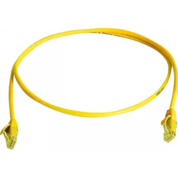 Telegärtner L00000A0294 Cat6 U/UTP RJ45-patchkabel, 0,5m, geel