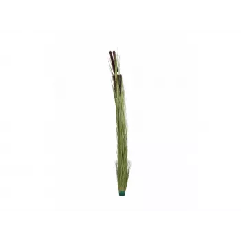 EUROPALMS kunstmatig rietgras met aren, lichtgroen, 152 cm 82505855