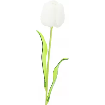 EUROPALMS Crystal Tulip kunstmatige bloem, wit, 61cm, 12-pack (82600204)
