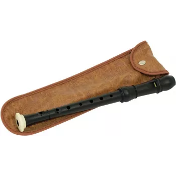 DIMAVERY piccolo blokfluit, kunststof, zwart 26500400