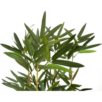 EUROPALMS kunstmatige bamboe in decoratieve schaal, 150cm 82509262