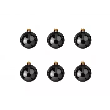 EUROPALMS decoratiebol 7cm, zwart, 6-pack (83501253)