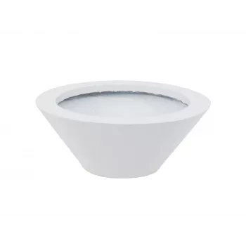 EUROPALMS Leichtsinn Bowl-15 decoratieschaal, wit, glanzend 83011822