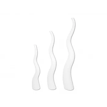 EUROPALMS design vaas WAVE-125, wit 83011905