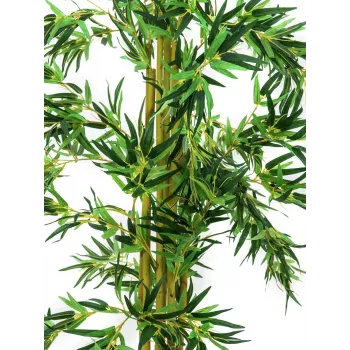 EUROPALMS kunstmatige bamboe meerstammige plant, 150cm 82509235