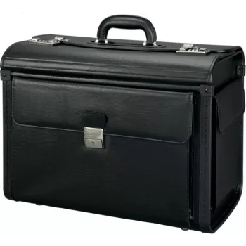 JÜSCHA Alassio Vicenza 45047 Laptoptas 15,6 inch zwart kunstleer