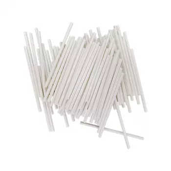 LURCH Flexiform papier cake-pop-stokjes wit 100 stuks (85127)