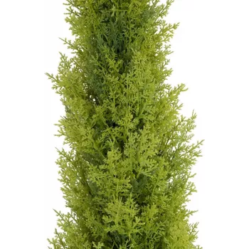EUROPALMS Leyland-cipres kunstplant, 120 cm, groen blad, zwarte pot 82606964