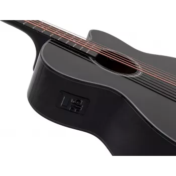 DIMAVERY AB-455 5-snarige akoestische basgitaar, zwart 26224015