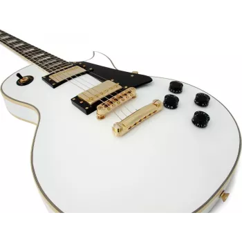 DIMAVERY LP-520 elektrische gitaar, wit/goud 26215160