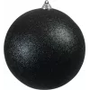 EUROPALMS decoratiebal 20 cm, zwart, glitter 83501278