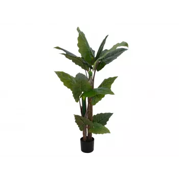 EUROPALMS Alocasia kunstplant, 140 cm, groen, zwarte pot 82508464