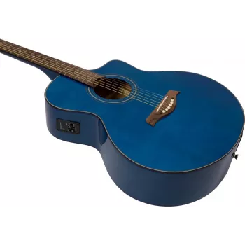 DIMAVERY STW-90 western gitaar, Crystal Blue 26245083