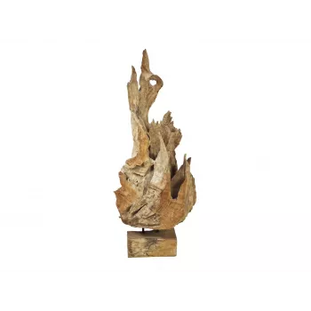 EUROPALMS teakhouten wortel sculptuur naturel 160 cm 83200185
