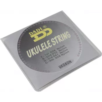 DIMAVERY ukulele snarenset, .028-.041, nylon, 4 snaren, GCEA-stemming 26320084