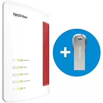FRITZ!Box 7690 Wi-Fi 7 VDSL/ADSL-router met 64GB SanDisk USB-station 20003169