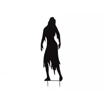 EUROPALMS Silhouette metaal zombie vrouw 135cm 83505106