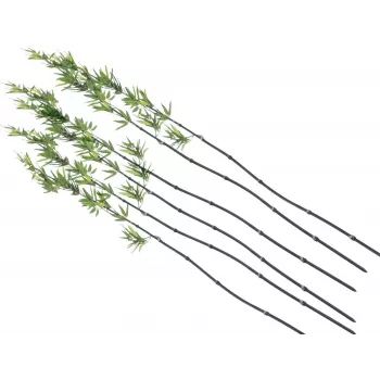 EUROPALMS kunstmatige bamboestok met bladeren, 180cm, 6-pack 82509260