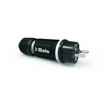 BALS 7371-1 Schuko-stekker 16A 3p 250V IP54 zwart rubber