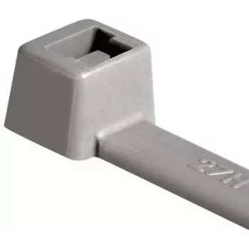HellermannTyton 116-01818 grijze polyamide kabelbinder, 100 mm x 2,5 mm, 22 mm bundel, 100-pack
