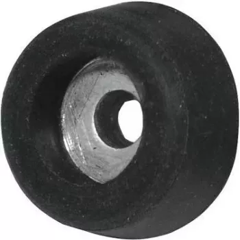 ACCESSORY rubbervoet klein met stalen ring (3000130A) - rubbervoet klein met stalen ring, zwart