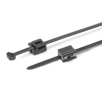HellermannTyton T50ROSEC5B-PA66HS/PA66HIRHS-BK kabelbinder met dennenboomhouder, 200 x 4,6 mm, zwart, 500 stuks 150-40581