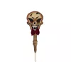 EUROPALMS Halloween grondpen schedel, wit/zwart, 40 cm 83314628