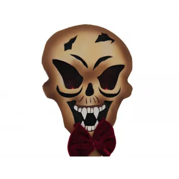 EUROPALMS Halloween grondpen schedel, wit/zwart, 40 cm 83314628
