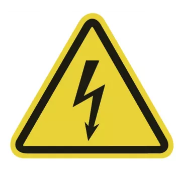 HellermannTyton waarschuwingsbord waarschuwing voor elektrische spanning WS1-A-150-YE (597-61200)