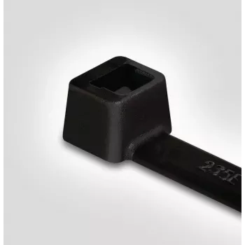 HellermannTyton T18L-HS-BK-C1 kabelbinder, polyamide 6.6, zwart, 100 mm x 2,5 mm, 100 stuks