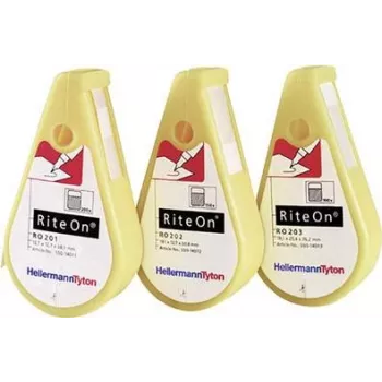HellermannTyton RiteOn zelflaminerende kabelmarkeerder-dispenser, wit, 150 labels, 50,8 x 19,1 mm RO202-1401-WH