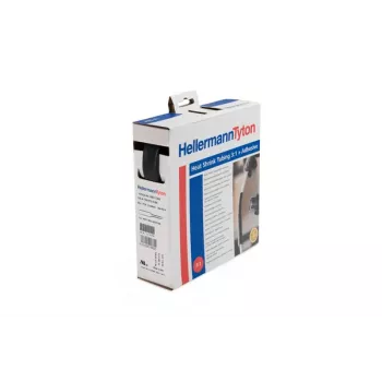 HellermannTyton HIS-A-18/6-BK lijmgecoate warmtekrimpkous, 3:1, zwart, 19 mm naar 6 mm, 1 stuk