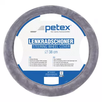 Petex Design 1108 stuurwielhoes zilver 36-38 cm 433110803
