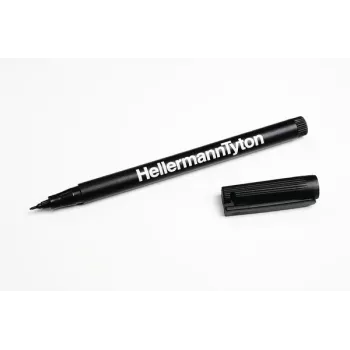 HellermannTyton 500-50820 permanentmarker zwart ronde punt 2 stuks