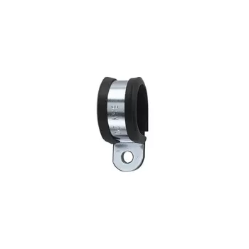 HellermannTyton AFCS63-GS/PVC-BK/ML schroefbevestigingsklem voor kabels, slangen, buizen, max. bundeldiameter Ø 63 mm, chloropreen beschermprofiel, zwart 166-50608