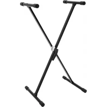 Dimavery SVT-1 keyboardstandaard X-frame klemsluiting in hoogte verstelbaar 20 kg draagvermogen zwart