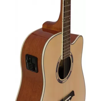 DIMAVERY DR-520 dreadnought akoestische gitaar, naturel 26231272