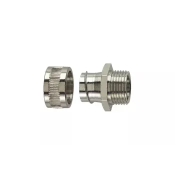 HellermannTyton SC40-FM-M40 vernikkelde messing wartel M40 voor 40 mm SC-beschermslang