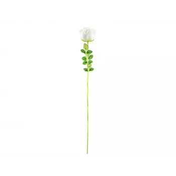 EUROPALMS Crystal Rose kunstbloem, wit, 81 cm, 12 stuks 82600208