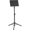 Dimavery OP-1 orkestmuziekstandaard, zwart, in hoogte verstelbaar 60-125 cm, staal