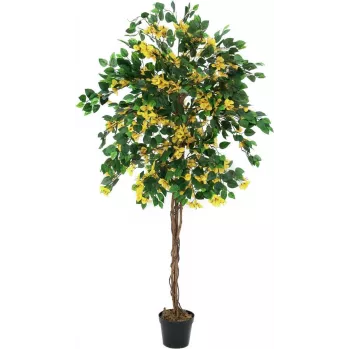 EUROPALMS Bougainvillea kunstplant, geel, 180 cm 82507081