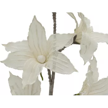 EUROPALMS clematis-tak (EVA), kunstmatig, wit (82531065)