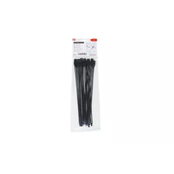 HellermannTyton SOFTFIX® herbruikbare kabelbinder 260 x 7 mm, zwart, 12-pack 115-07270
