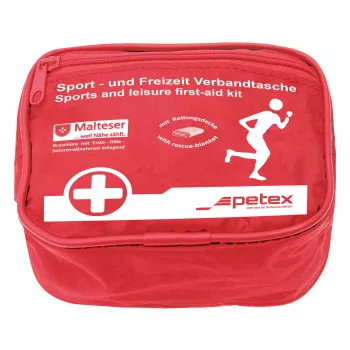 Petex 43930212 EHBO-tas met klittenbandsluiting voor kinderen, volwassenen, bouwmachines, vrije tijd, 115 x 70 x 155 mm