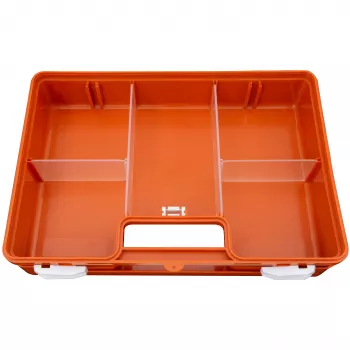 PETEX 43924035 DIN 13169 EHBO-koffer, oranje, 350 x 140 x 240 mm