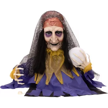 EUROPALMS Halloween geanimeerde waarzegster figuur, 50cm 83316113