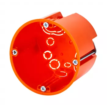 f-tronic HW hollewanddoos E117, Ø 68 mm, diepte 61 mm, halogeenvrij, oranje 7350165