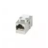 SYNERGY21 S216317V4 Cat6A afgeschermde RJ45 keystone-koppelmodule, bus naar bus, slimline kort, metalen behuizing
