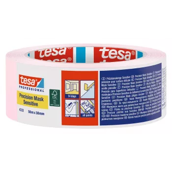 tesa 4333 Precision Mask lichtroze afdekband 50 m x 38 mm 04333-00020-02