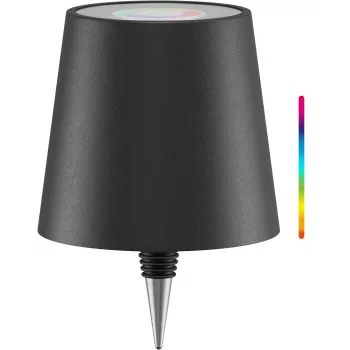 Wentronic Goobay draadloos LED-flessenlicht, RGBW, zwart (76571)